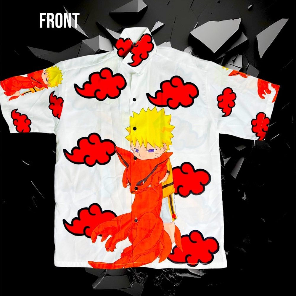 All over print Naruto Buttons Up Shirt